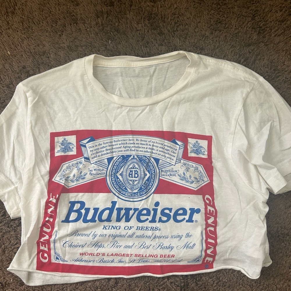 Budweiser crop top